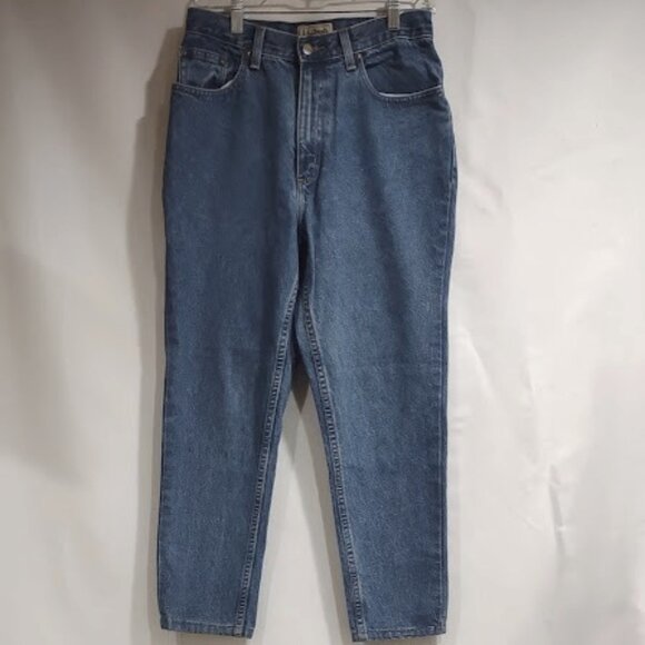 L.L. BEAN RELAXED FIT 5 POCKET MENS JEANS ALL COTTON NO BRAND/CARE TAGS 30 X 26 - Picture 1 of 9